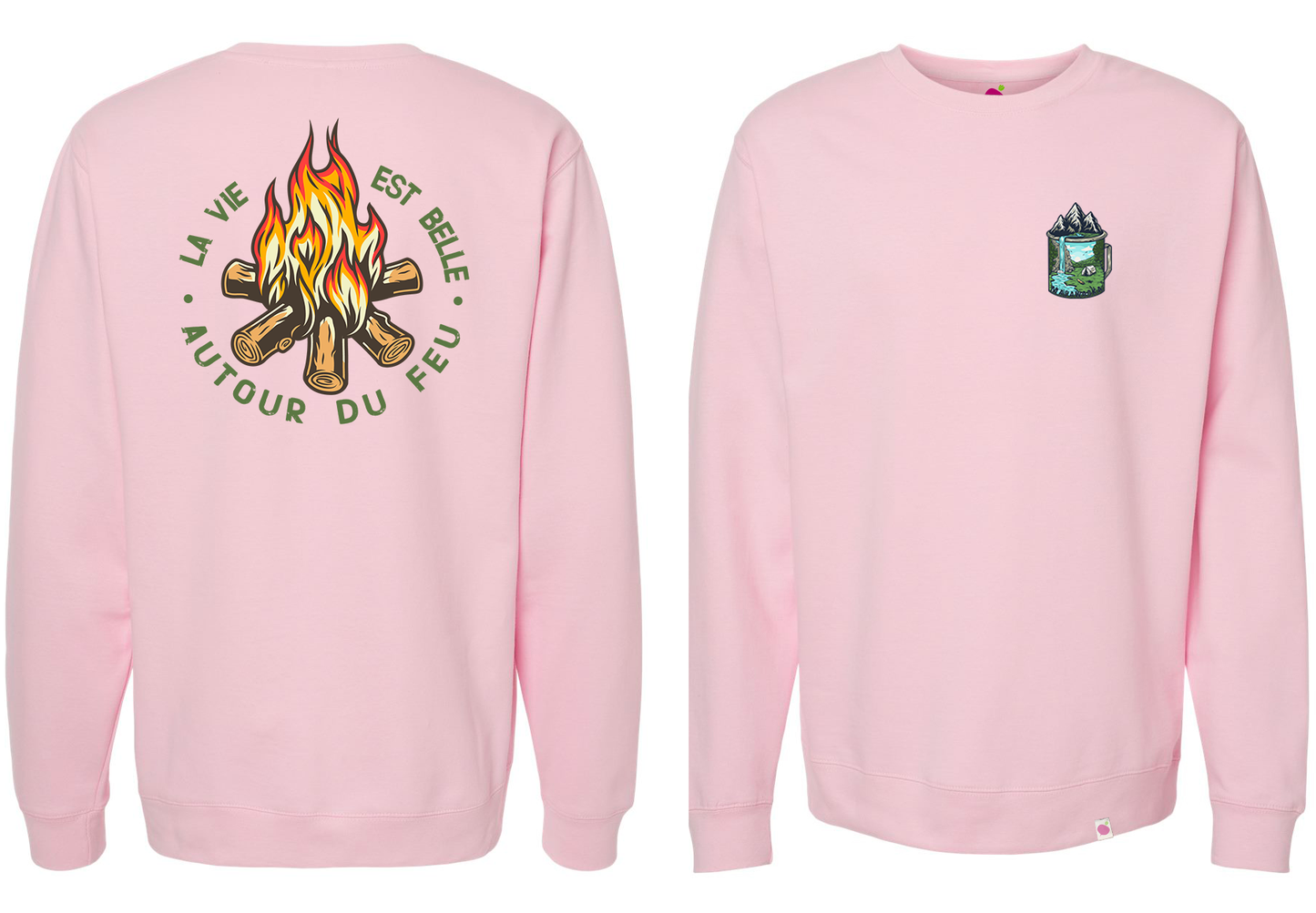 Crewneck La vie est belle autour du feu !
