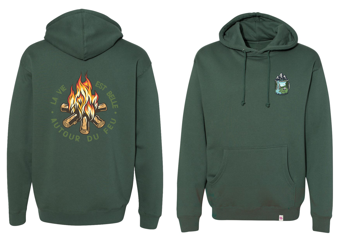 Hoodie La vie est belle autour du feu !