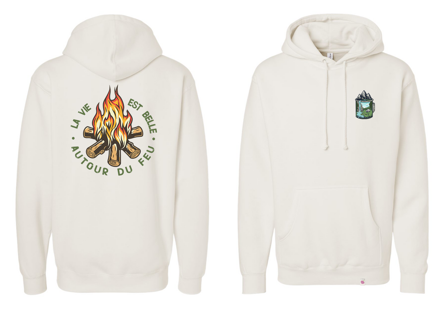 Hoodie La vie est belle autour du feu !