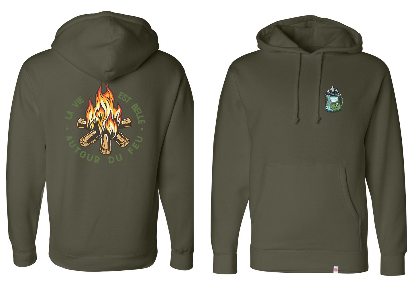 Hoodie La vie est belle autour du feu !